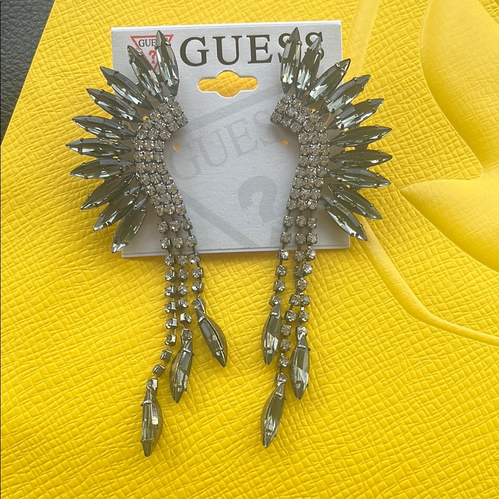 GUESS Silver Statement Earrings